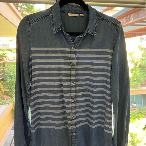 Halogen chambray stripe button down - Picture 3 of 8